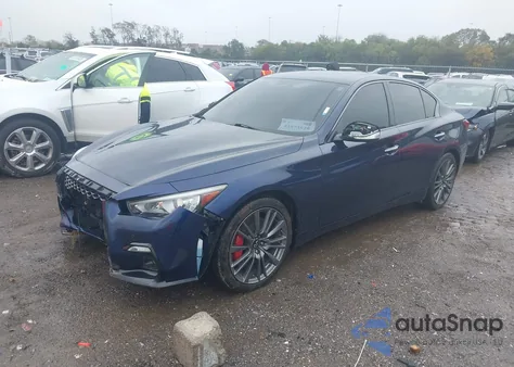 2021 Infiniti Q50 Red Sport 400 Awd z USA, uszkodzony, nr VIN JN1FV7DR0MM880518